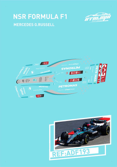 Atalaya Decals ADF193 - For NSR F22 - Mercedes - George Russell