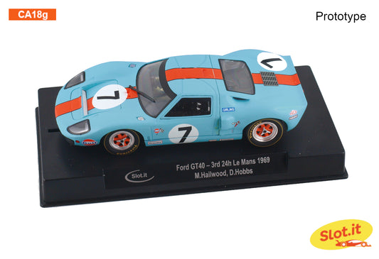 Slot.it CA18G - PRE-ORDER NOW! - Ford GT40 #7 - '69 Le Mans 3rd