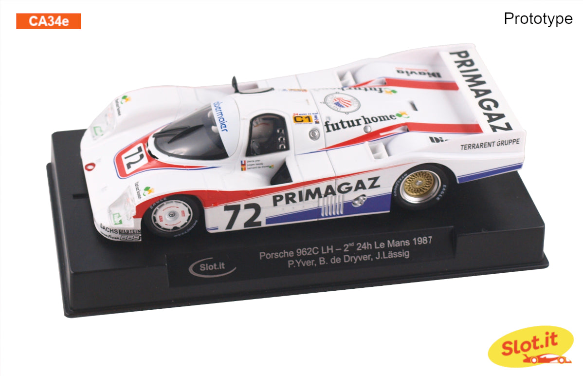 Slot.it CA34E - PRE-ORDER NOW! - Porsche 962C LH - Primagaz #72 - '87 Le Mans