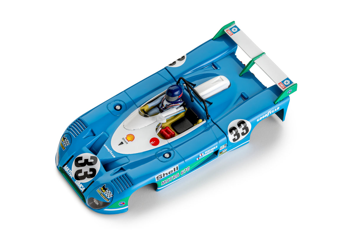 Slot.it CA57A - PRE-ORDER NOW! - Matra Simca MS670B - Shell #33 - '73 Watkins Glen Winner