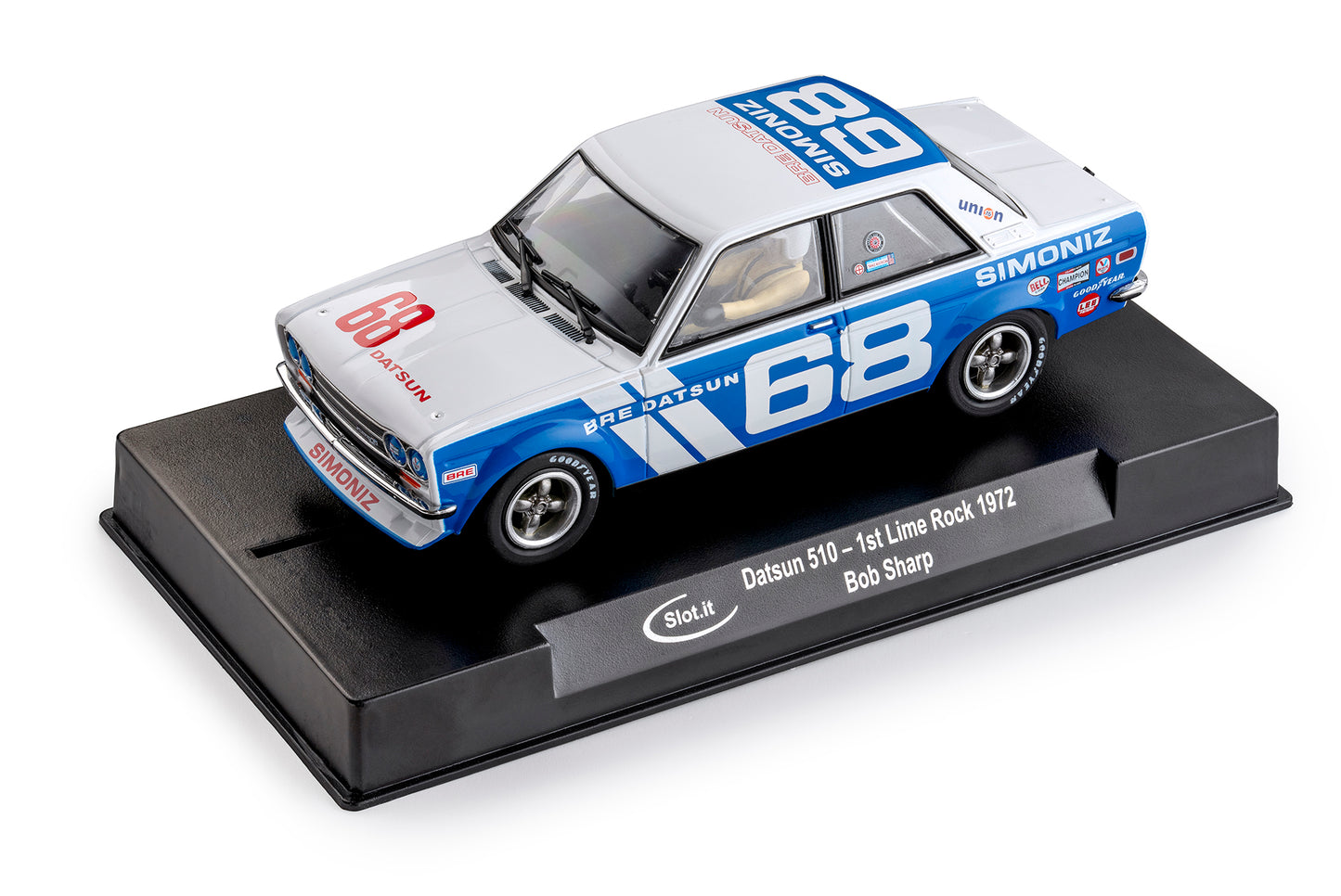 Slot.it CA59A - Datsun 510 #68 - '72 Lime Rock Winner - Bob Sharp