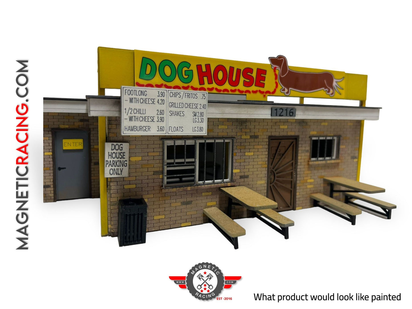 Magnetic Racing MRA065-Flash - Dog House (Flashing Sign)