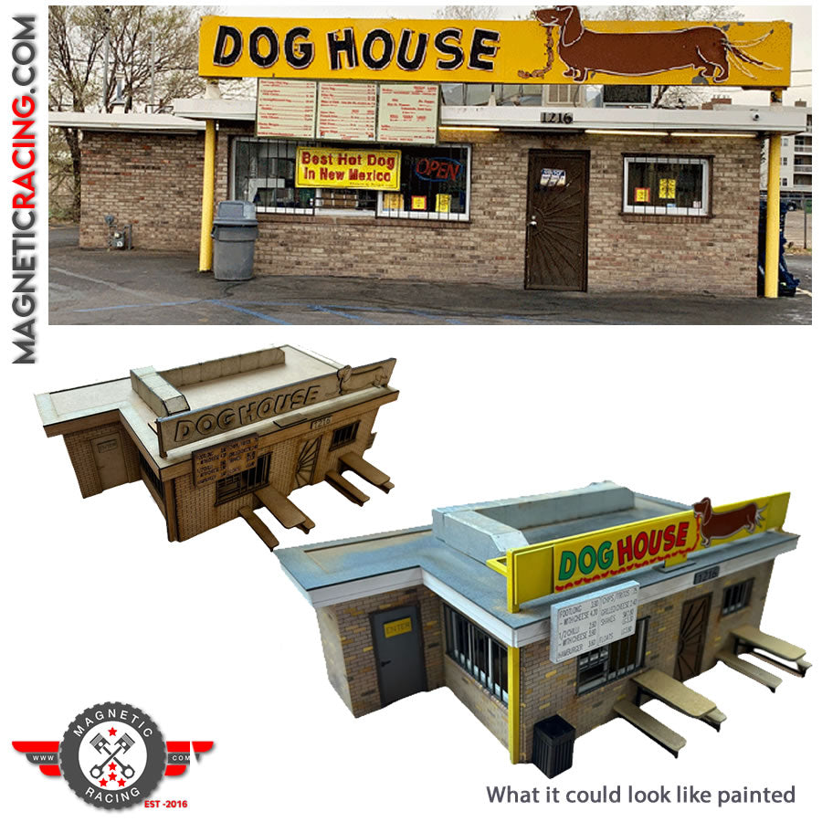 Magnetic Racing MRA065-Flash - Dog House (Flashing Sign)