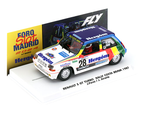 Fly E2073 - Renault 5 GT Turbo #28 - '87 Rally Costa Brava - Foro Slot 2024 Limited Edition