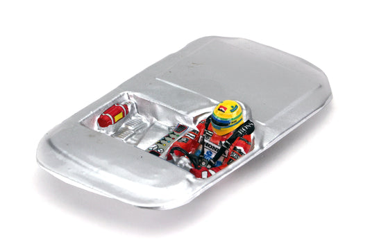 Interlagos Miniatures IM01L24S - Painted Lexan Driver - Ayrton Senna - McLaren - 1/24 Silver