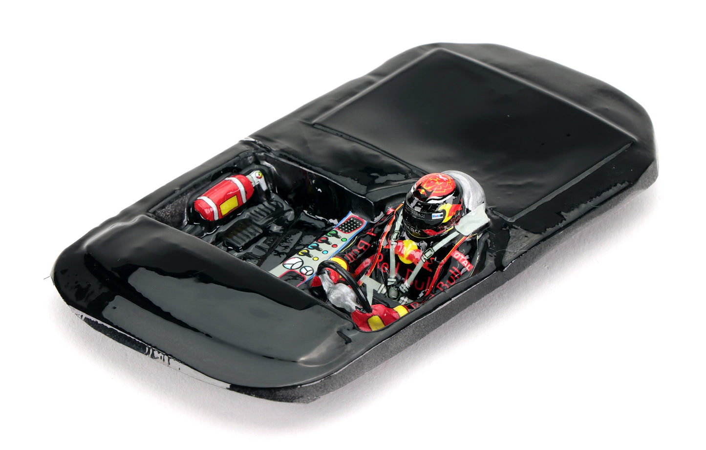 Interlagos Miniatures IM07L24B - Painted Lexan Driver - Max Verstappen - 1/24 Black