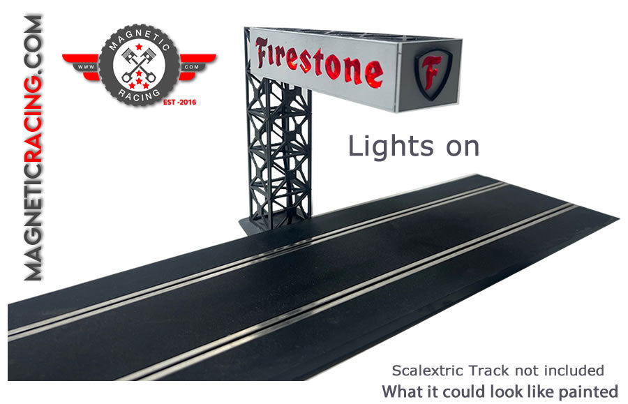 Magnetic Racing MRA070-Fire - Light up Half Gantry Kit (FIRESTONE)