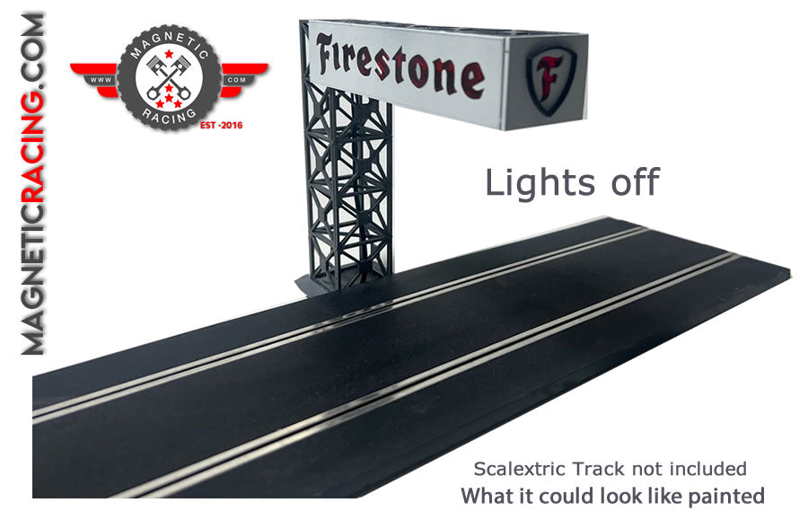 Magnetic Racing MRA070-Fire - Light up Half Gantry Kit (FIRESTONE)