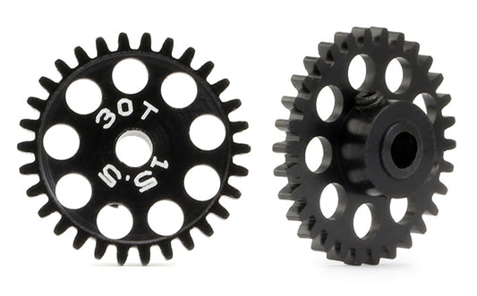 MR Slotcar MR6030 - Sidewinder Gear-30Tx15.5mm-ERGAL Black-3/32" axle-For MR Slotcar SW