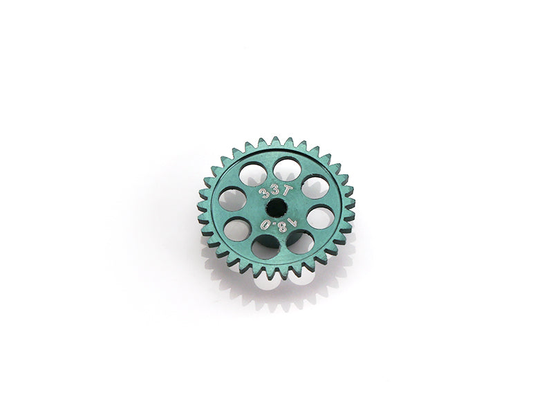 MR Slotcar MR6233 - Sidewinder Gear-33Tx18.0mm-ERGAL Green-3/32" axle