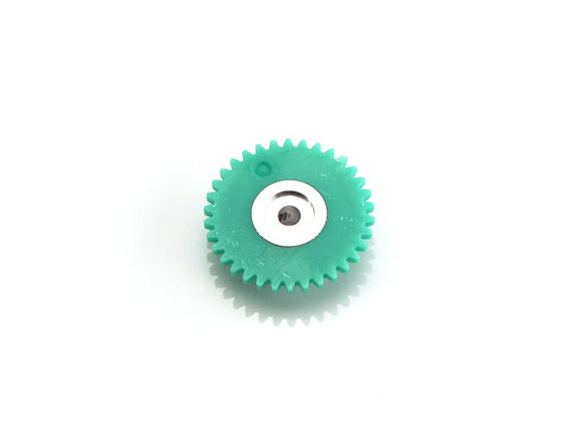 MR Slotcar MR6234P - Sidewinder Gear-MRSlotcar - 34Tx18.0mm-Plastic/Alum Hub Green-3/32" axle