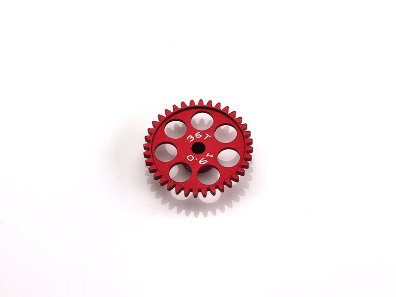 MR Slotcar MR6336 - Sidewinder Gear-36Tx19.0mm-ERGAL Red-3/32" axle