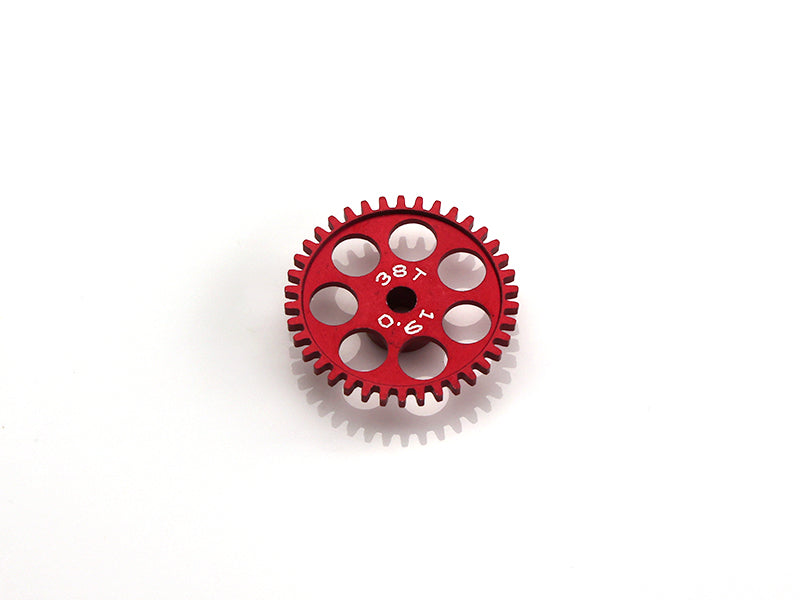 MR Slotcar MR6338 - Sidewinder Gear-38Tx19.0mm-ERGAL Red-3/32" axle