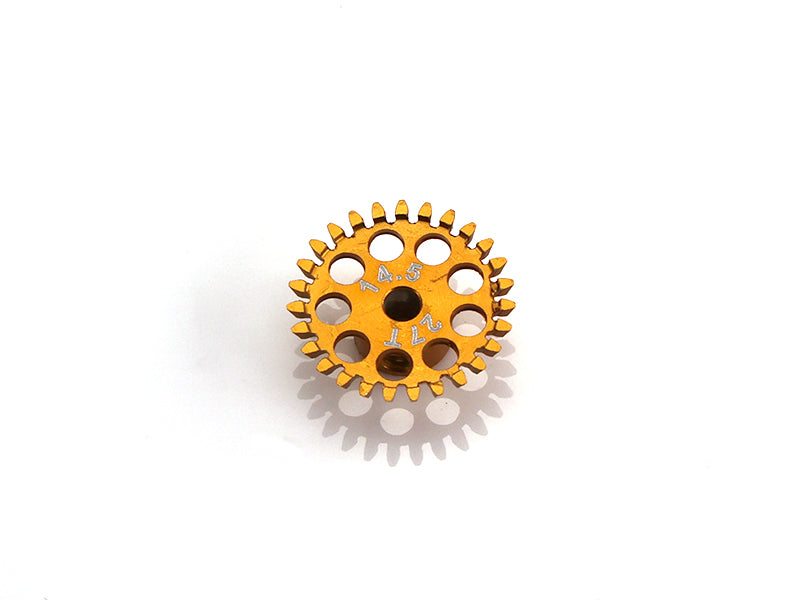 MR Slotcar MR6527R - Anglewinder Gear-27Tx14.5mm-ERGAL Gold-3/32" axle