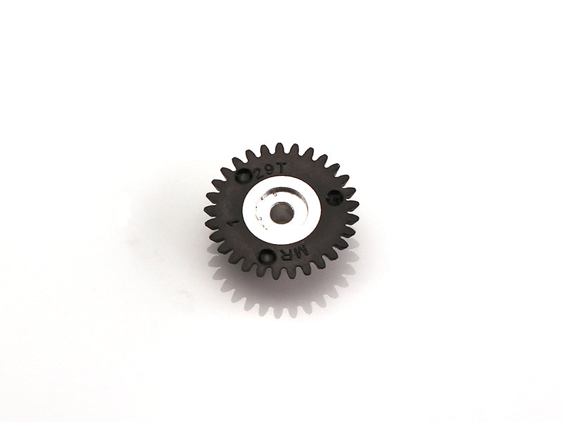 MR Slotcar MR6629PR - Anglewinder Gear-29Tx15.5mm-Plastic/Alum Hub Black-3/32" axle