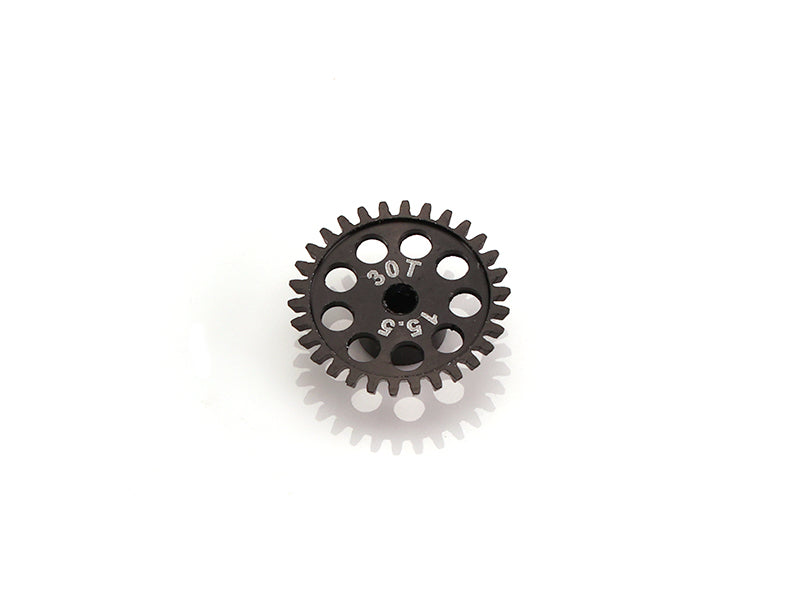 MR Slotcar MR6630R - Anglewinder Gear-30Tx15.5mm-ERGAL Black-3/32" axle