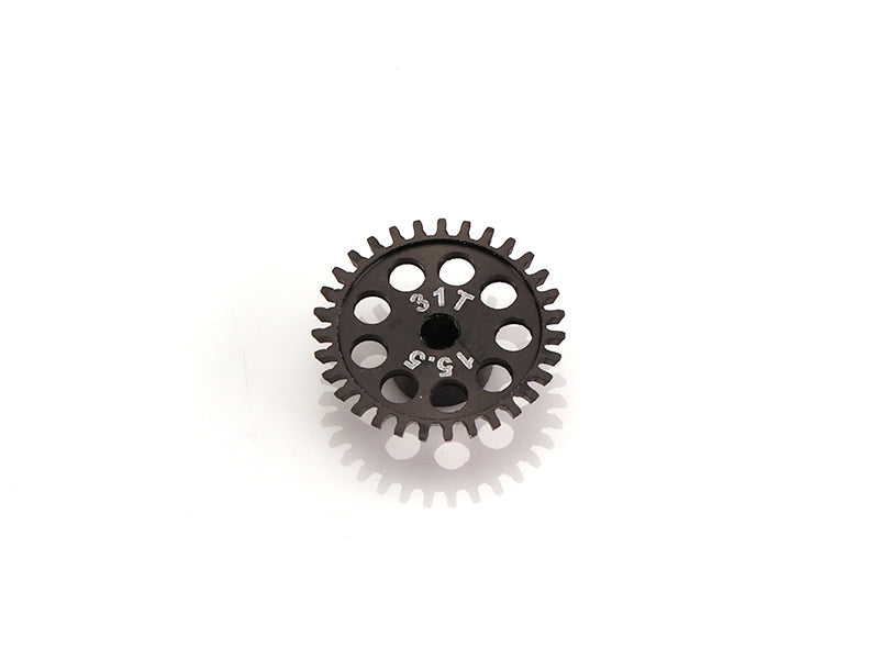 MR Slotcar MR6631R - Anglewinder Gear-30Tx15.5mm-ERGAL Black-3/32" axle