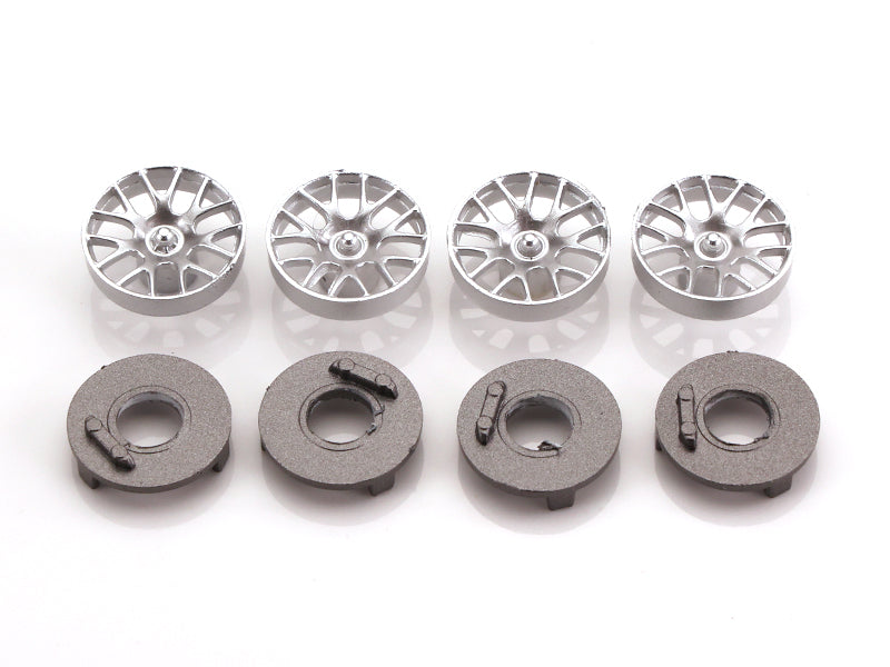 MR Slotcar MR7805 - Wheel Inserts/Brake Discs - pack of 4 - EVO GT1 - Silver