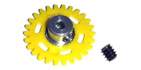 NSR2006626 2mm ANGLEW soft plastic Gear 26t Yellow w/alu hub dia. 16mm