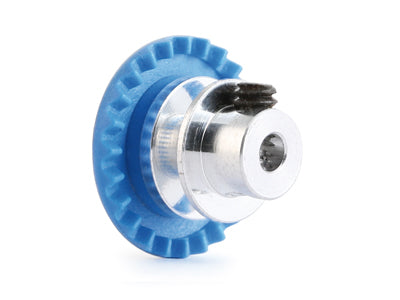 NSR6324AL 3/32 INLINE soft plastic Gear 24t Blue w/aluminum hub .050" screw