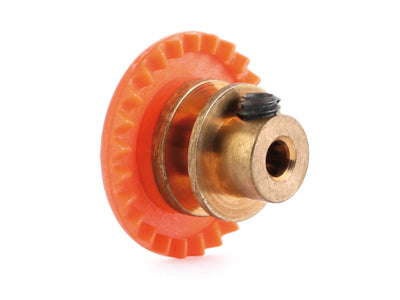 NSR6325BR 3/32 INLINE soft plastic Gear 25t Orange w/bronze hub .050" screw