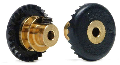 NSR6327BR 3/32 INLINE soft plastic Gear 27t Black w/bronze hub .050" screw