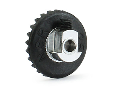 NSR6327EVO 3/32 INLINE soft plastic Gear 27t EVO Black with NEW aluminum ultralight & balanced hub .050" screw