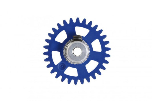 NSR6430 3/32 SIDEW soft plastic Gear 30t Dark Blue w/alu hub dia. 17.5mm