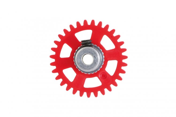 NSR6431 3/32 SIDEW soft plastic Gear 31t RED w/alu hub dia. 17.5mm