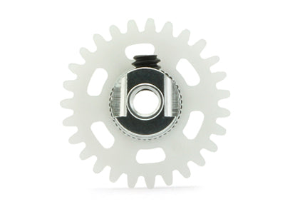 NSR6627EVO 3/32 ANGLEW SOFT PLASTIC GEAR 27T WHITE D.16MM W/EVO ULTRALIGHT&BALANCED HUB