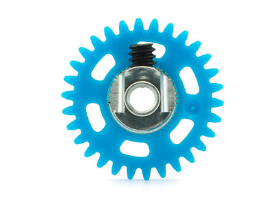 NSR6630EVO 3/32 ANGLEW SOFT PLASTIC GEAR 30T DARK BLUE D.16MM W/EVO ULTRALIGHT&BALANCED HUB