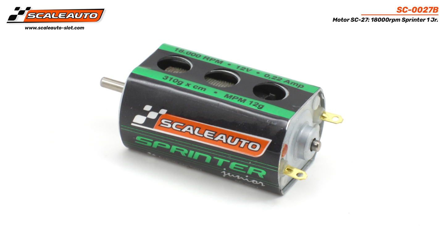 Scaleauto SC-0027B - 'Sprinter 1 Jr' 18,000 rpm Long-Can Motor