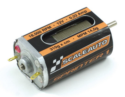 Scaleauto SC-0028 - Long-Can 'Sprinter-1' Motor, 18k rpm, with Active Cooling