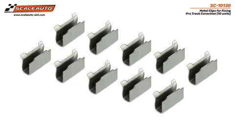 Scaleauto SC-10130 - Metal Clips for Connecting Edges of Pro Track System - SPECIAL ORDER