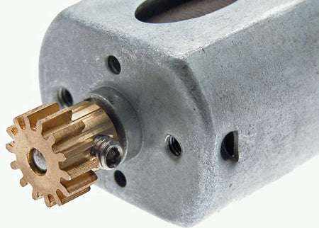 Scaleauto SC-1090 - Brass pinion gear, 12t, w/ set screw