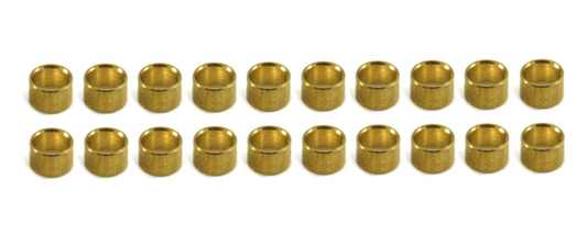 Scaleauto SC-1120A - Brass Axle Spacers - 2mm - for 3/32" axles - pack of 20