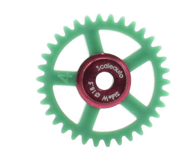 Scaleauto SC-1144R - 34T Nylon Spur Gear - 18.5mm diameter - for 3/32" axles