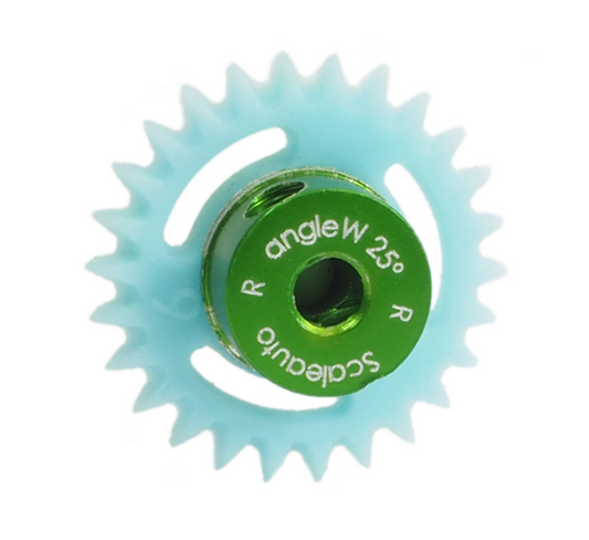 Scaleauto SC-1166BR - 26T Polyamide Anglewinder Gear - Reverse - 15.8mm diameter - for 3/32" axles