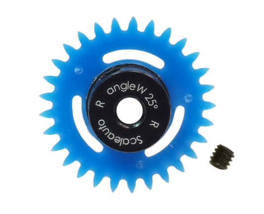 Scaleauto SC-1169R - 29T Polyamide Anglewinder Gear - 15.8mm diameter - for 3/32" axles