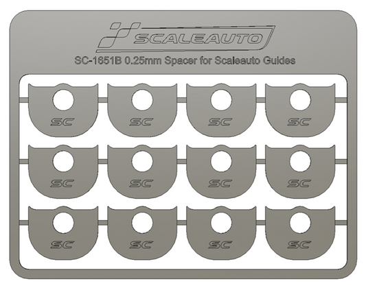 Scaleauto SC-1651B - Guide Spacers - 0.25mm - pack of 12
