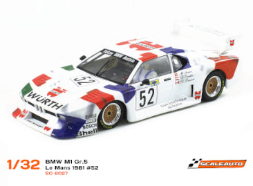 Scaleauto SC-6027R - BMW M1 Gr.5 - Würth #52 - '81 Le Mans - R Series