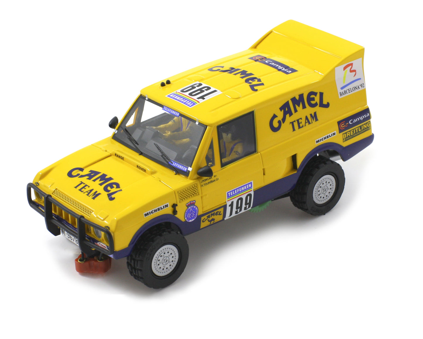 Scaleauto SC-6099b - PRE-ORDER NOW!!! - Range Rover - Camel #199 - '87 Paris Dakar - 4WD Series Limited Edition