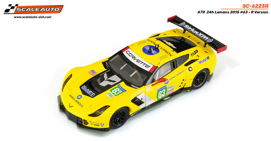 Scaleauto SC-6223R - PRE-ORDER NOW!!! - Corvette C7R #63 - '15 Le Mans 24h - R Series