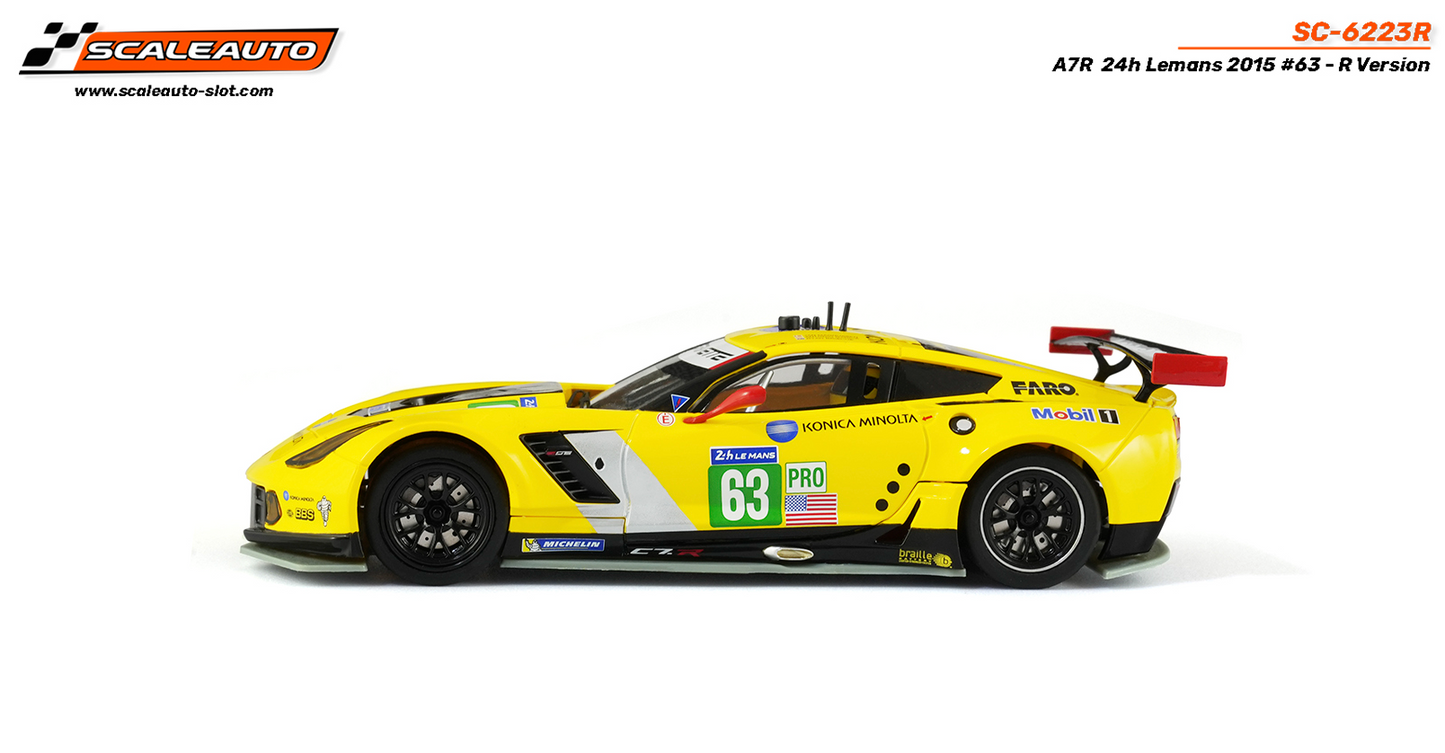 Scaleauto SC-6223R - PRE-ORDER NOW!!! - Corvette C7R #63 - '15 Le Mans 24h - R Series