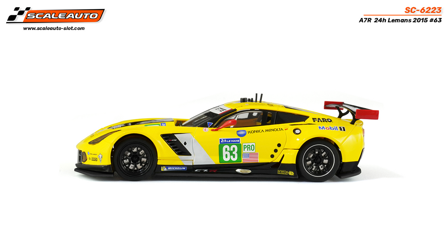 Scaleauto SC-6223 - PRE-ORDER NOW!!! - Corvette C7R #63 - '15 Le Mans 24h - Home Series