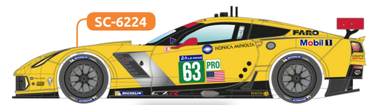 Scaleauto SC-6224 - PRE-ORDER NOW!!! - Corvette C7R #64 - '15 Le Mans 24h - Home Series
