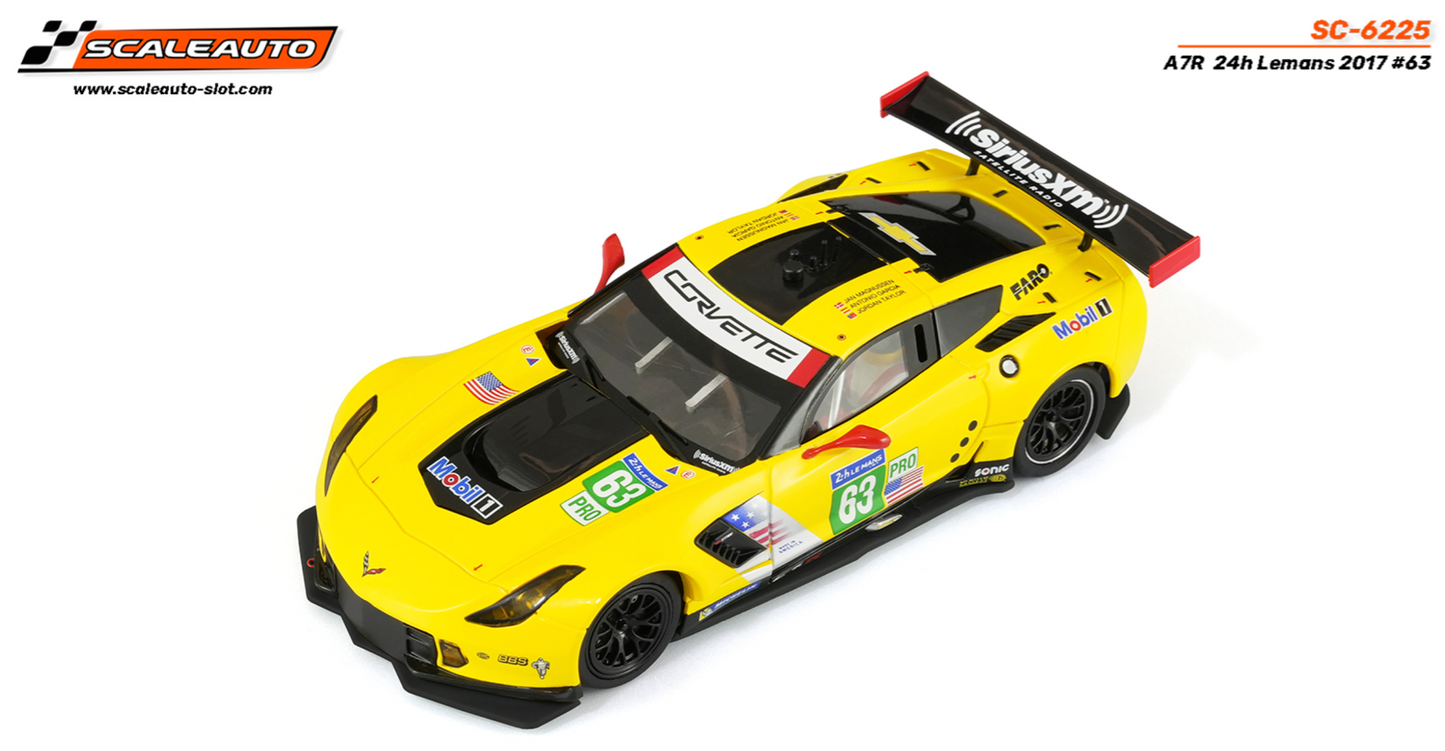 Scaleauto SC-6225 - PRE-ORDER NOW! - Corvette C7R #63 - '17 Le Mans 24h 3rd - Home Series