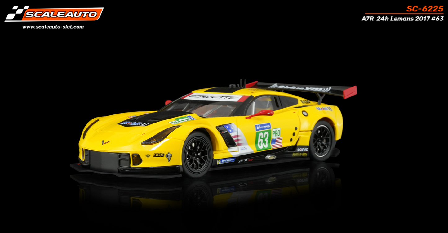 Scaleauto SC-6225 - PRE-ORDER NOW! - Corvette C7R #63 - '17 Le Mans 24h 3rd - Home Series