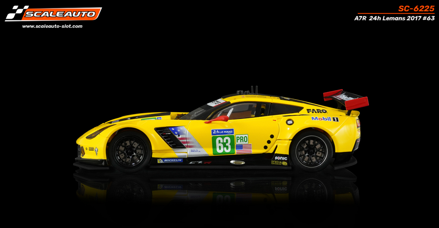 Scaleauto SC-6225 - PRE-ORDER NOW! - Corvette C7R #63 - '17 Le Mans 24h 3rd - Home Series