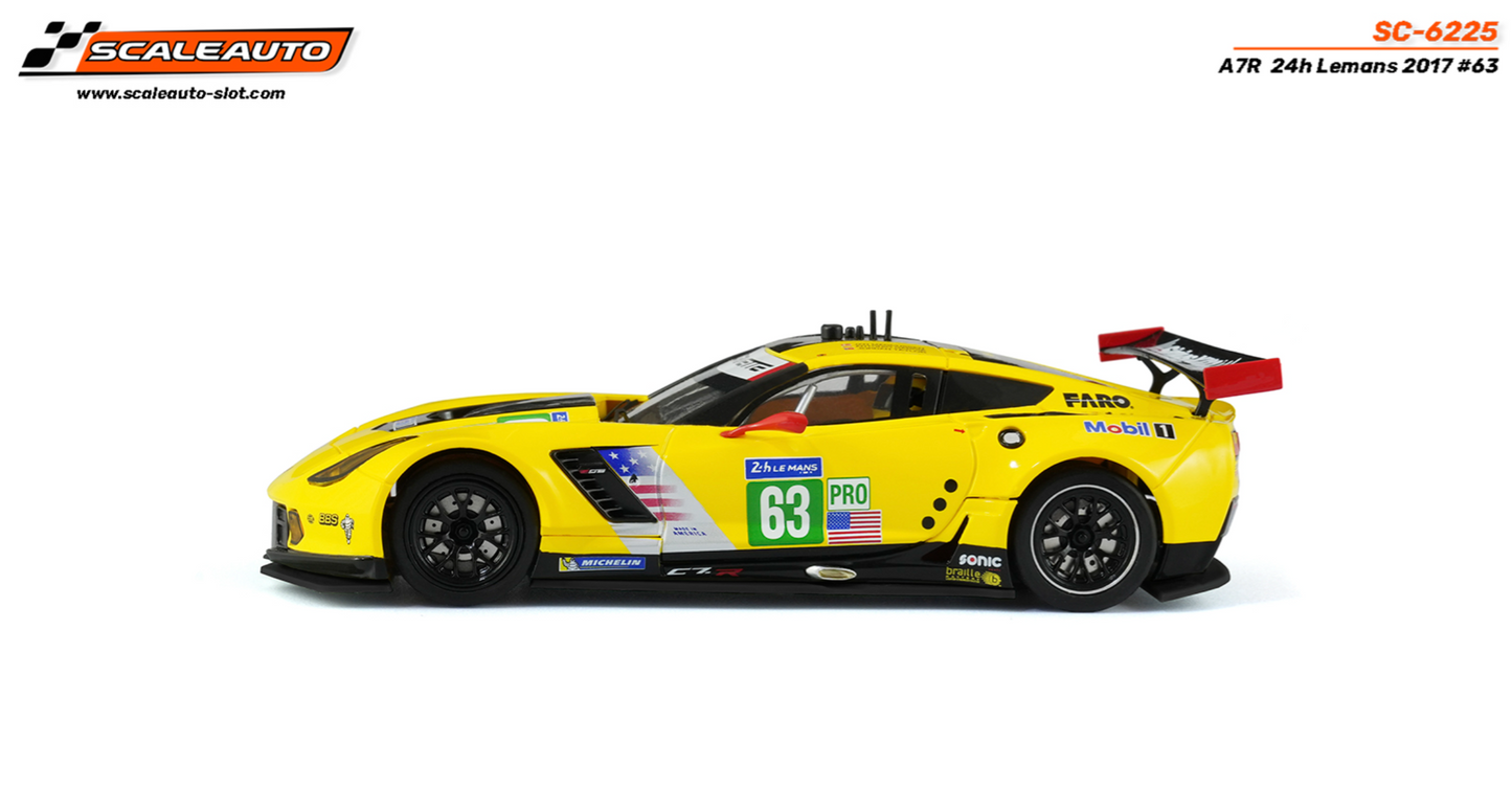 Scaleauto SC-6225 - PRE-ORDER NOW! - Corvette C7R #63 - '17 Le Mans 24h 3rd - Home Series